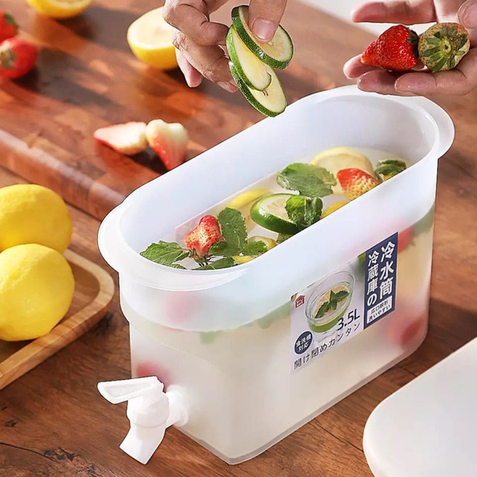 3 Liter Refrigerator Kettle with Faucet, Lemonade Drinkware Water Cooler, Ice Water Beverage Dispenser, Plastic Drink Dispenser For Refrigerator 3 Liter Refrigerator Kettle with Faucet, Lemonade Drinkware Water Cooler, Ice Water Beverage Dispenser, Plastic Drink Dispenser For Refrigerator